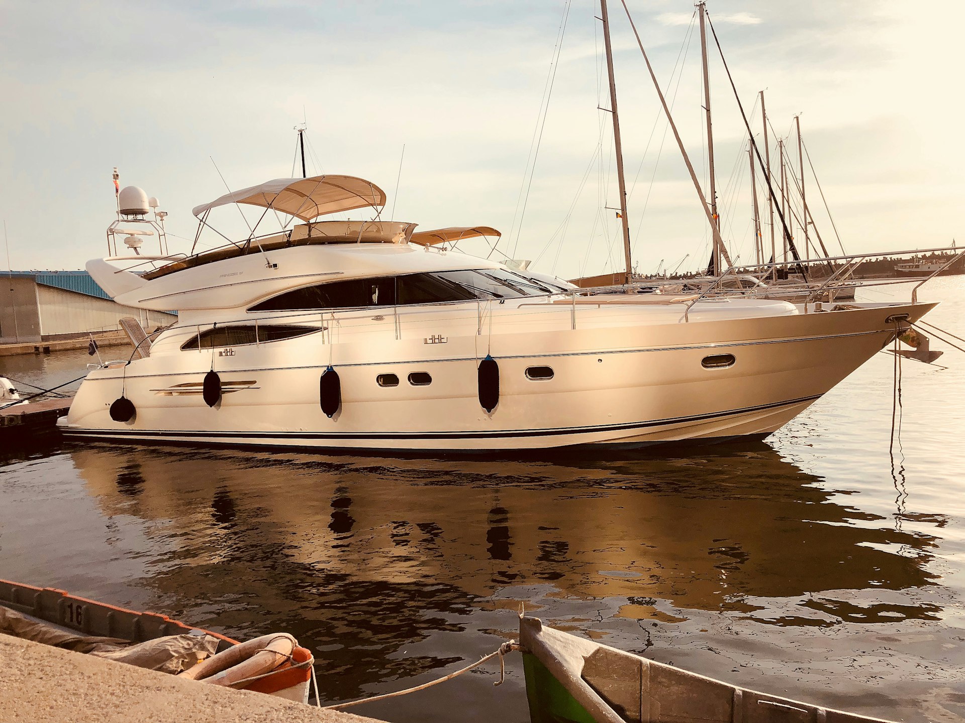 white yacht